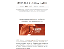 Tablet Screenshot of guitarraclasicagalega.com